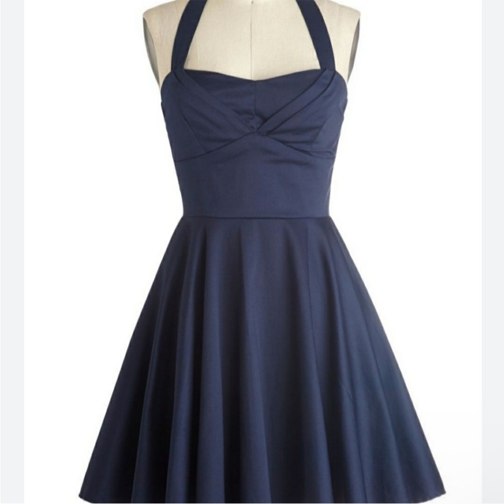 ModCloth Ixia Retro Halter Dress, Size S